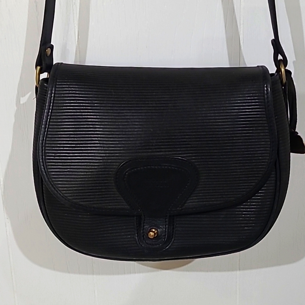McGuire Nicholas Vintage Black Leather Crossbody Bag